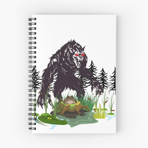 Item preview, Rougarou Swamp Werewolf – Cajun Cryptid Monster Art designed and sold by TheMysticNook.