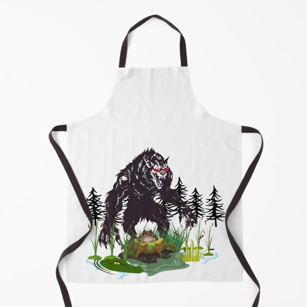 Item preview, Rougarou Swamp Werewolf – Cajun Cryptid Monster Art designed and sold by TheMysticNook.
