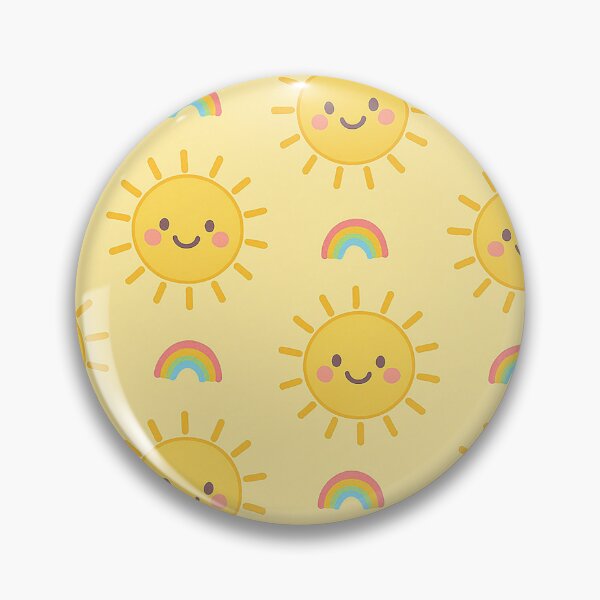 Artikelvorschau, Lächelnde Sonne und Regenbogen süßes Muster entworfen und verkauft von weirdfishes123.