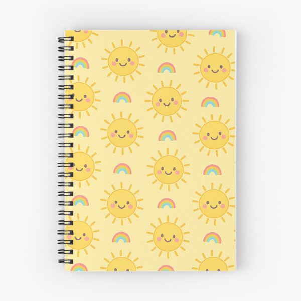 Item preview, Smiling Sun and Rainbow Cute Pattern designed and sold by weirdfishes123.
