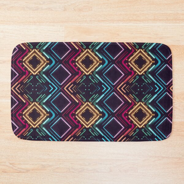 Item preview, Cyber Core | Symmetrical Neon Geometric Abstract Design designed and sold by NSB-Design.