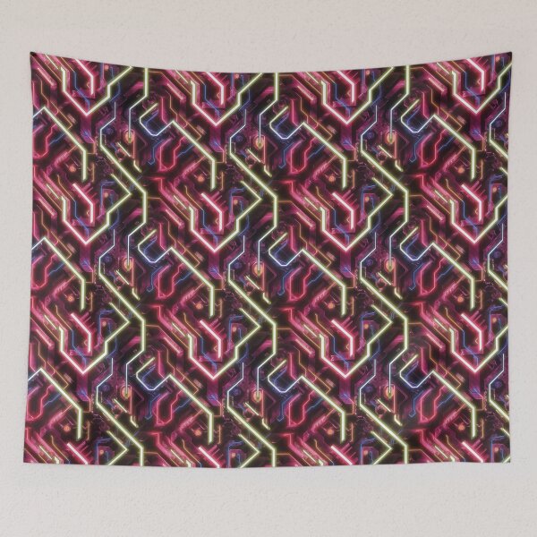 Item preview, Cyberpunk Mecha Core | Abstract Neon Circuitry Design designed and sold by NSB-Design.