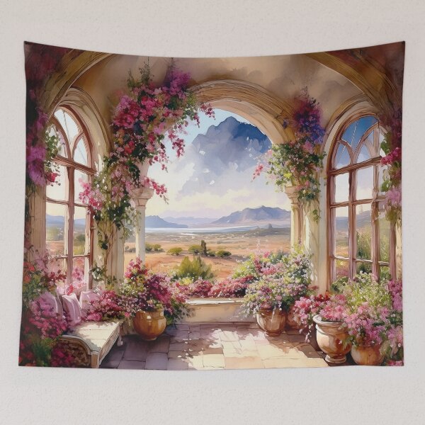 Item preview, Garden Room with a View of the Desert designed and sold by MystAvalon.