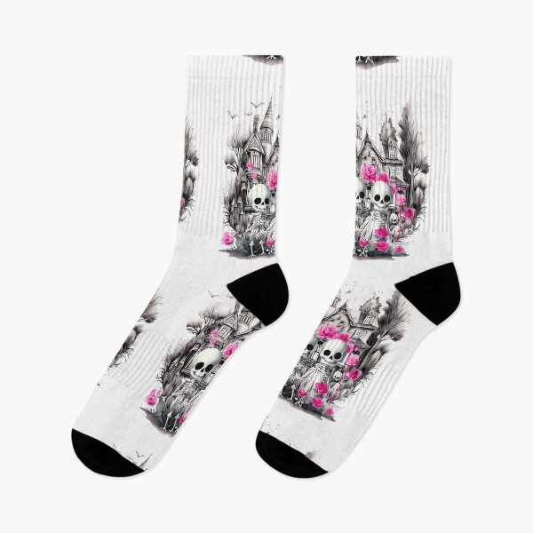 Item preview, Two Skeletons with Roses. designed and sold by EvaKlein68.