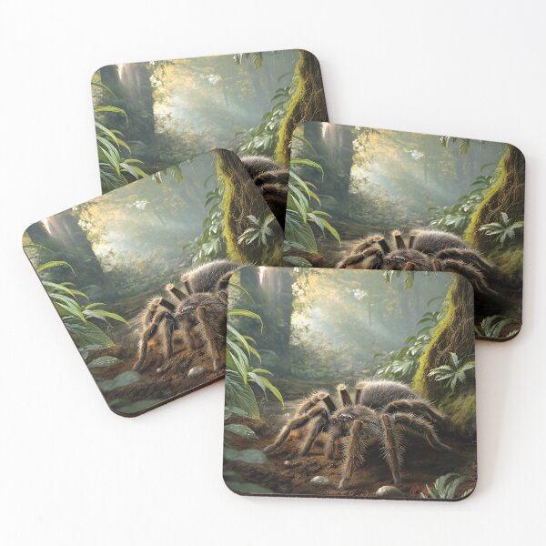 Item preview, Tarantula in Lush Rainforest designed and sold by eyeconart.