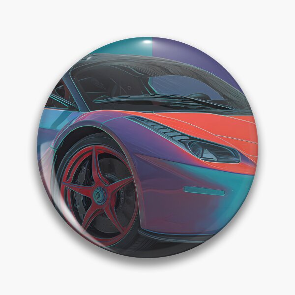 Item preview, Bright Pop Art Ferrari LaFerrari Supercar Illustration designed and sold by AutoPopStudio.