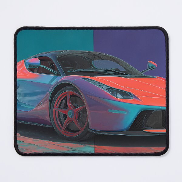 Item preview, Bright Pop Art Ferrari LaFerrari Supercar Illustration designed and sold by AutoPopStudio.