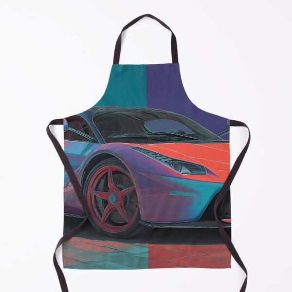 Item preview, Bright Pop Art Ferrari LaFerrari Supercar Illustration designed and sold by AutoPopStudio.