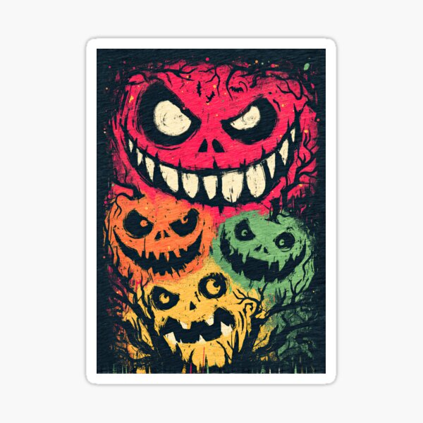 Item preview, Colorful Stack of Spooky Friends designed and sold by Piotrek0001.