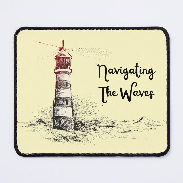 Item preview, Navigating the Waves Lighthouse Art designed and sold by windwander.