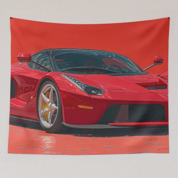 Item preview, Pop Art Style Ferrari LaFerrari Painting for Enthusiasts designed and sold by AutoPopStudio.