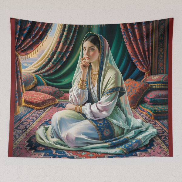 Item preview, An exquisite Orientalist painting. designed and sold by Lilashakti ⭐️ ⭐️ ⭐️ ⭐️ ⭐️.