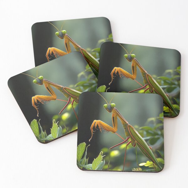 Item preview, Praying Mantis in the Forest – Wildlife Illustration designed and sold by eyeconart.