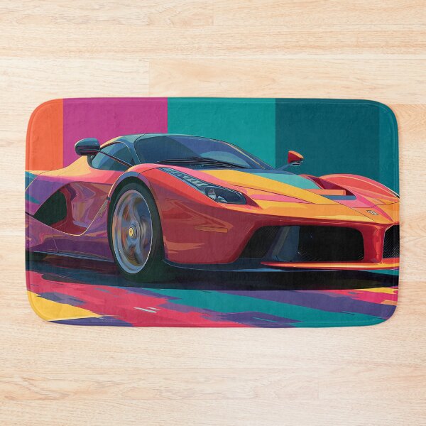 Item preview, Exotic Car Wall Art – Ferrari LaFerrari Pop Art Print designed and sold by AutoPopStudio.
