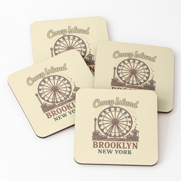 Item preview, Coney Island Brooklyn New York Retro Vintage designed and sold by Guess4best.