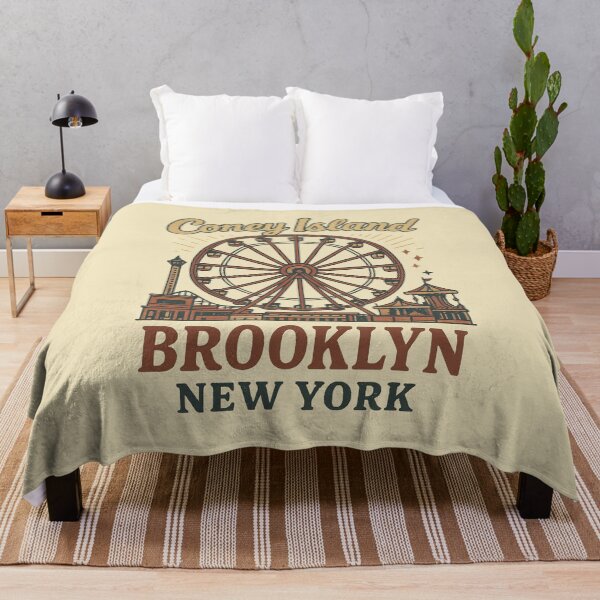 Item preview, Coney Island Brooklyn New York Retro Vintage designed and sold by Guess4best.