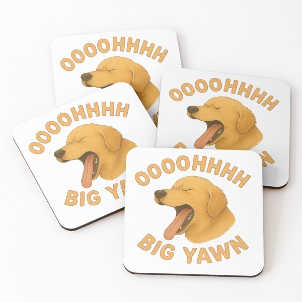 Item preview, The Golden Retriever Dog Yawn Collection designed and sold by SoundApparelCo.