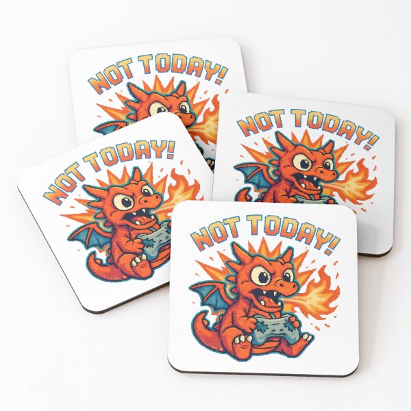 Item preview, Not Today Pixel Dragon Tee Not Today Pixel Dragon Tee designed and sold by OhMyCotton.