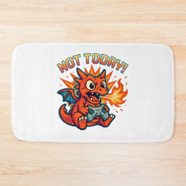Item preview, Not Today Pixel Dragon Tee Not Today Pixel Dragon Tee designed and sold by OhMyCotton.