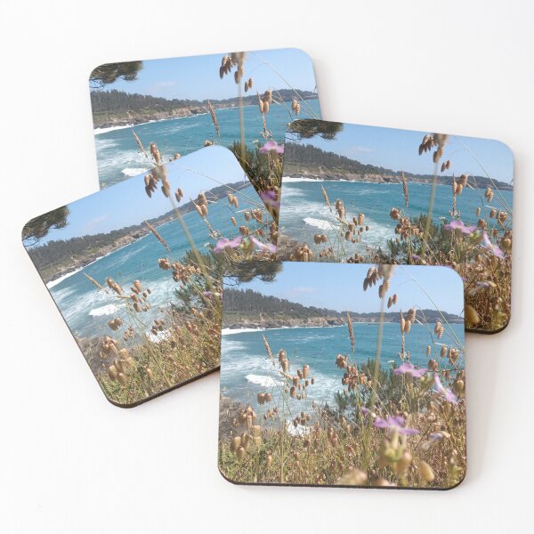 Item preview, Big River Beach, Mendocino – Ocean View Through Wildflowers designed and sold by PEACELOVERSART.