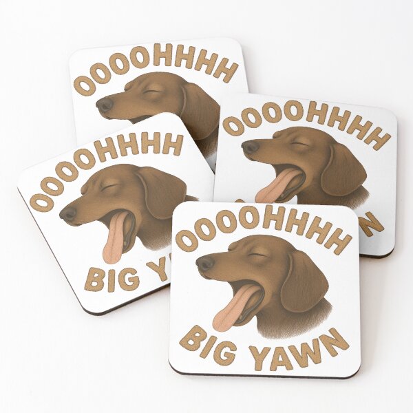 Item preview, The Dachshund Dog Yawn Collection designed and sold by SoundApparelCo.