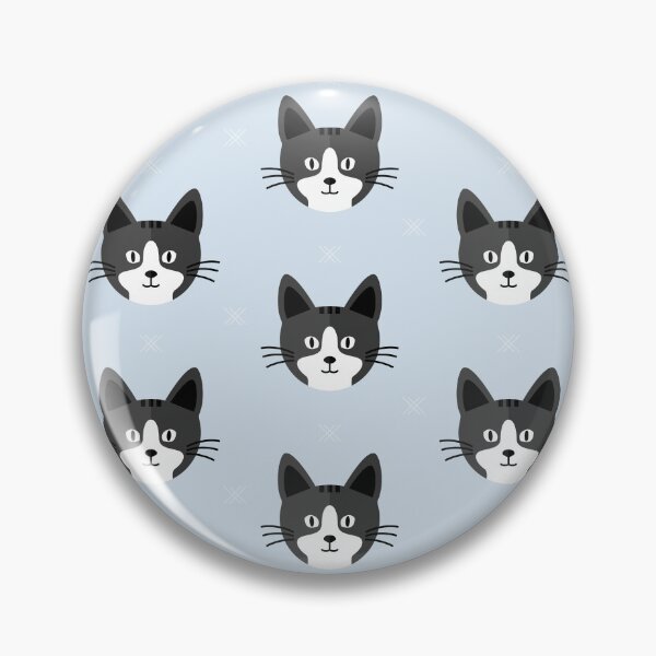Item preview, Cat heads on blue designed and sold by reneesillus.