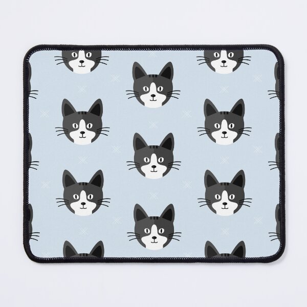 Item preview, Cat heads on blue designed and sold by reneesillus.