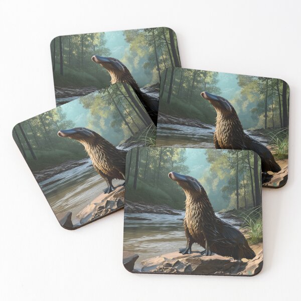 Item preview, Curious Platypus by the Riverbank designed and sold by eyeconart.