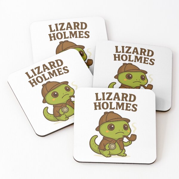 Item preview, Lizard Holmes – Funny Chibi Detective Lizard Design designed and sold by TotemTales.