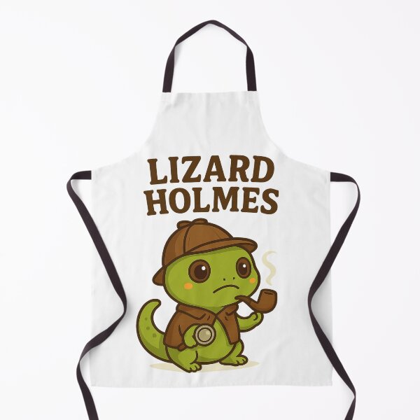 Item preview, Lizard Holmes – Funny Chibi Detective Lizard Design designed and sold by TotemTales.