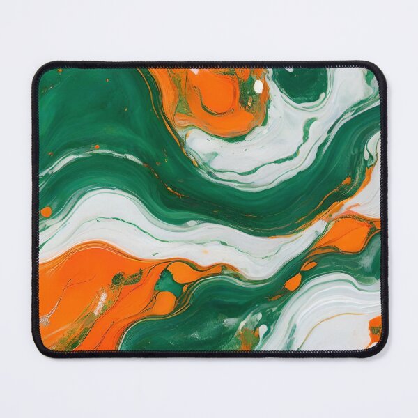 Item preview, Green, Orange and White Marble Texture designed and sold by Ciervo Primavera.