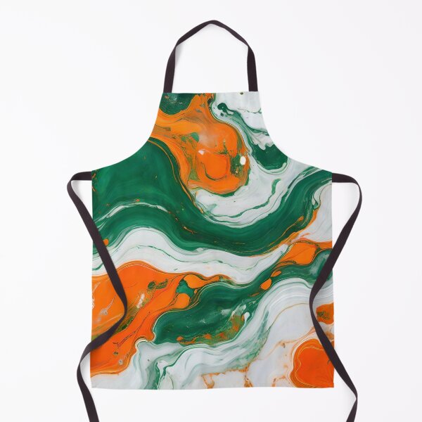 Item preview, Green, Orange and White Marble Texture designed and sold by Ciervo Primavera.