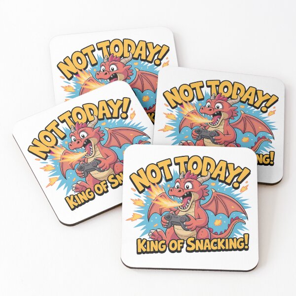 Item preview, Not Today Pixel Dragon “King of Snacking” Tee designed and sold by OhMyCotton.