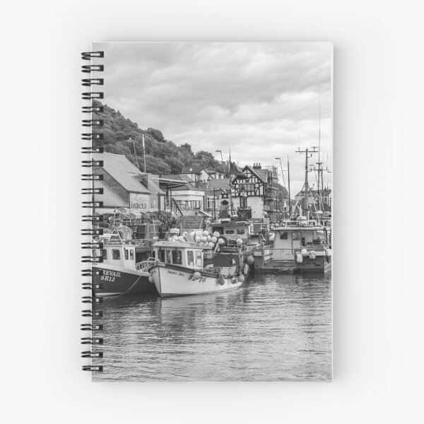 Item preview, Scarborough harbour, North Yorkshire in black and white designed and sold by yackers1.