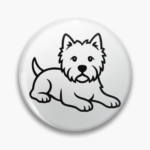 Item preview, Westie Laying Down designed and sold by theartfulaspie.