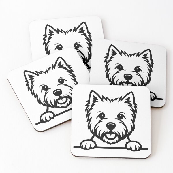 Item preview, Westie Peeking designed and sold by theartfulaspie.