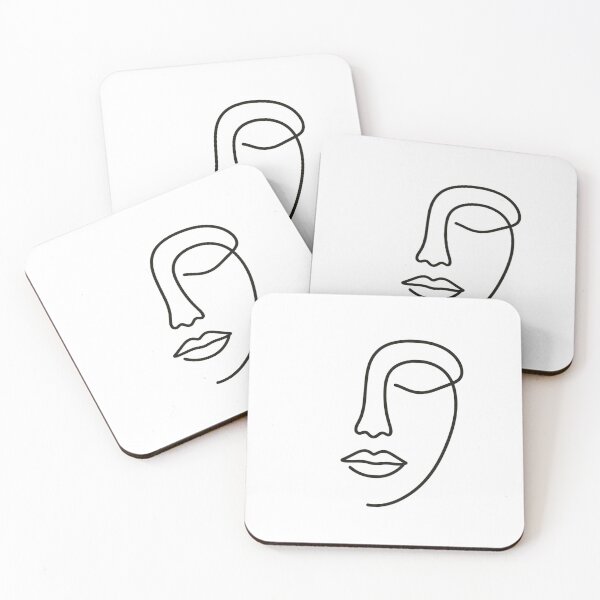 Item preview, One Line Face Drawing T-Shirt – Minimalist Abstract Portrait designed and sold by NovaCanvas Studio.
