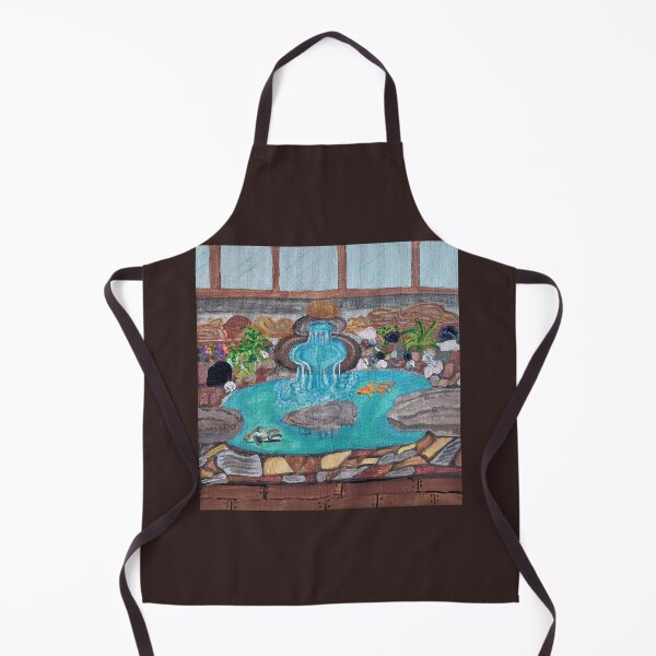 Item preview, Coy pond  with Rockwall and waterfall painting by Miranda at PeaceLoversArt  designed and sold by PEACELOVERSART.