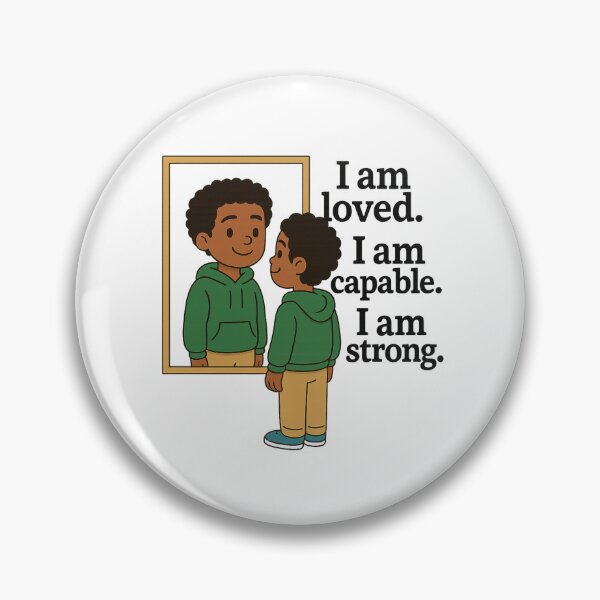Item preview, Empowering Affirmation Shirt for Black Kids – I Am Worthy, Enough, Beautiful" designed and sold by Admoore7.