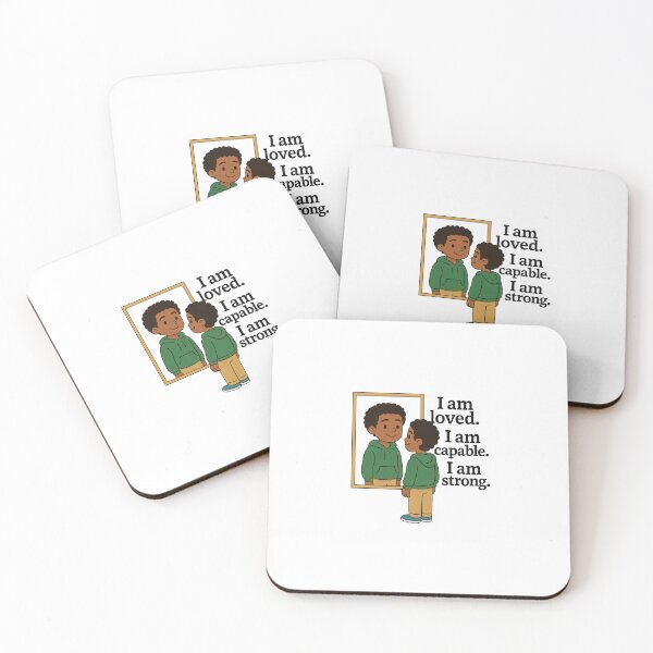 Item preview, Empowering Affirmation Shirt for Black Kids – I Am Worthy, Enough, Beautiful" designed and sold by Admoore7.