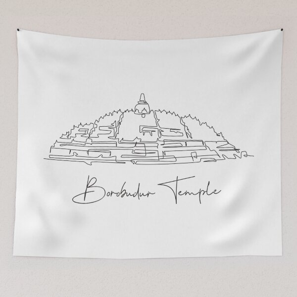 Item preview, Borobudur Lineart: Elegant Heritage Monument Design designed and sold by FK2012.