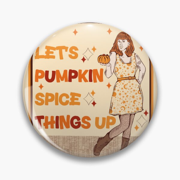 Item preview, let’s pumpkin spice things up - autumn pumpkin spice pinup designed and sold by crestfallenmermaid.