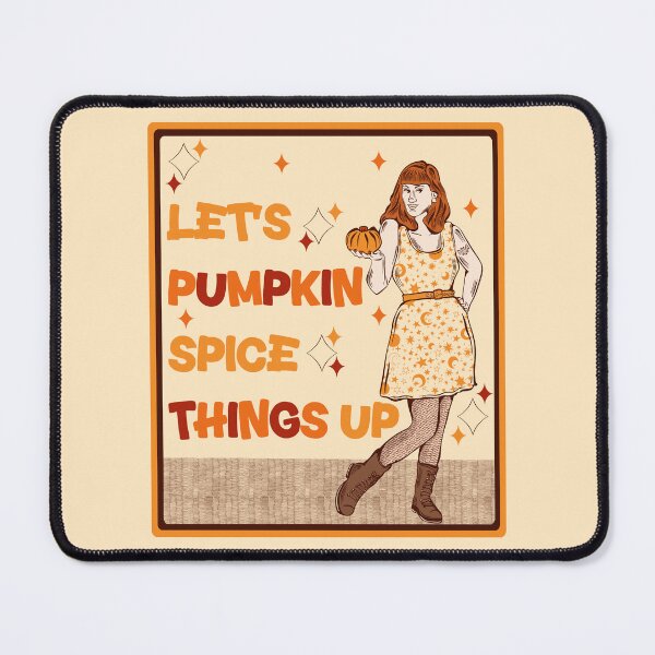 Item preview, let’s pumpkin spice things up - autumn pumpkin spice pinup designed and sold by crestfallenmermaid.
