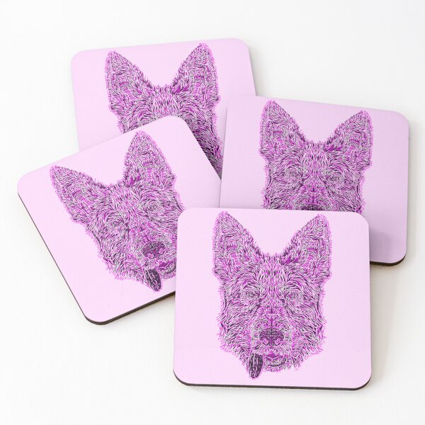 Item preview, German shepherd - pinks designed and sold by nostakesart.