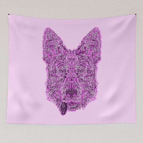 Item preview, German shepherd - pinks designed and sold by nostakesart.
