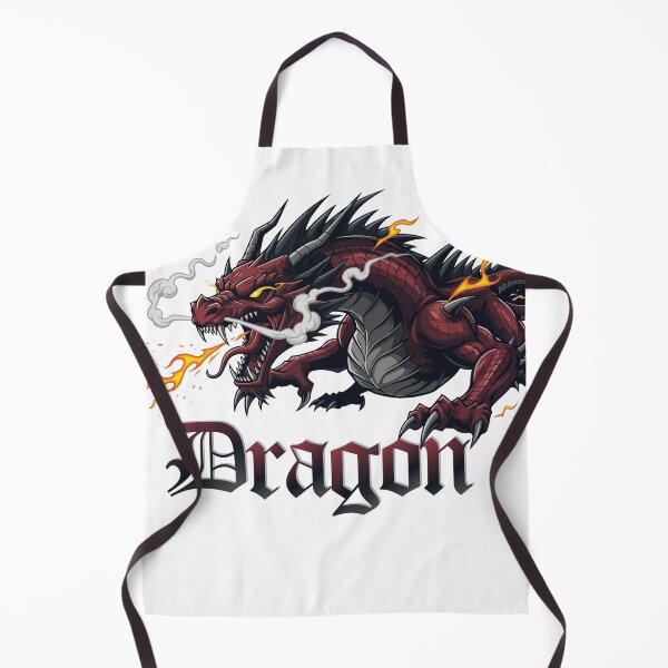 Item preview,  A Fierce Red Dragon Breathing Fire and Smoke with Bold Typography designed and sold by naser100.