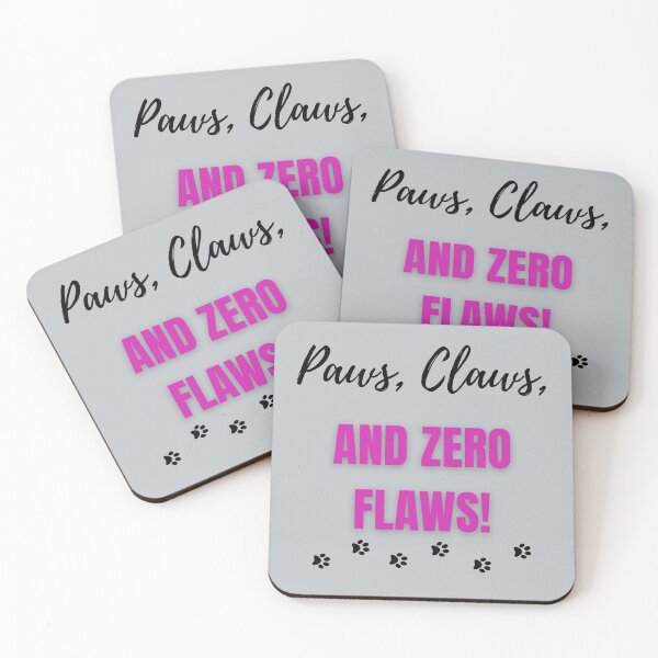 Item preview, Pet Lover Quote | “Paws, Claws, and Zero Flaws” | Funny Animal Wall Art & Gifts designed and sold by MessyThriving.