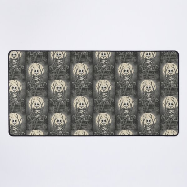 Item preview, Halloween print of Jack Skellington and his dog Zero sitting on his lap designed and sold by JoToteTales.