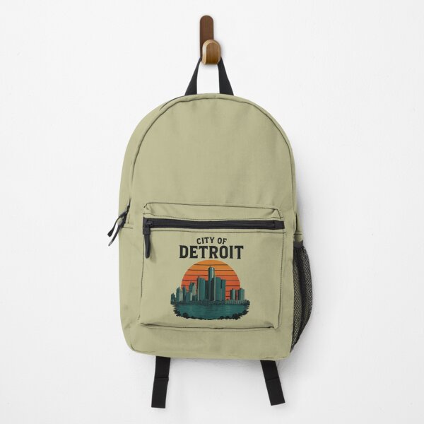 Item preview, Detroit Skyline Retro Sunset designed and sold by American Travels.