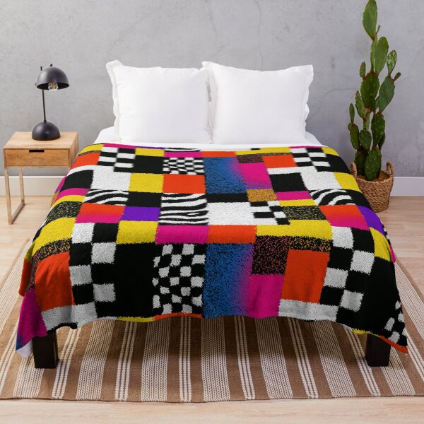 Item preview, Retro 80s Textured Patchwork Pattern designed and sold by Prismatect.